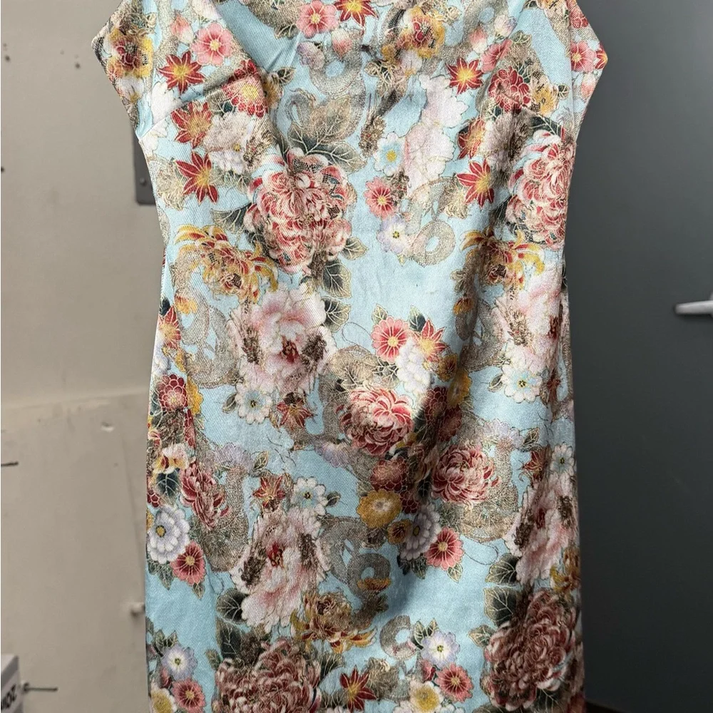 Urban Outfitters Light Blue Floral Dress - Picture 2 of 5